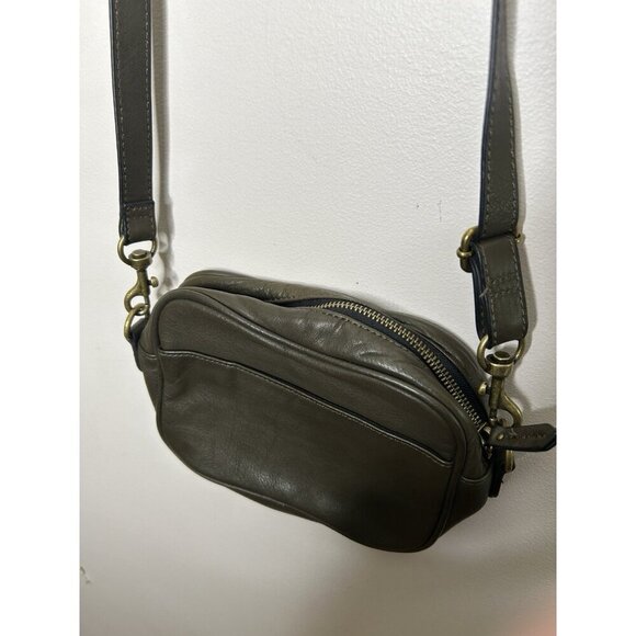 Margot Army Green Camouflage leather crossbody purse for women - Picture 8 of 10